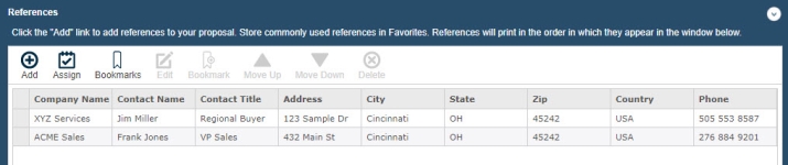 Structured Component Referecnes example